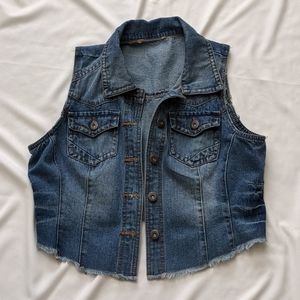 Like new!!!Jean vest❤️